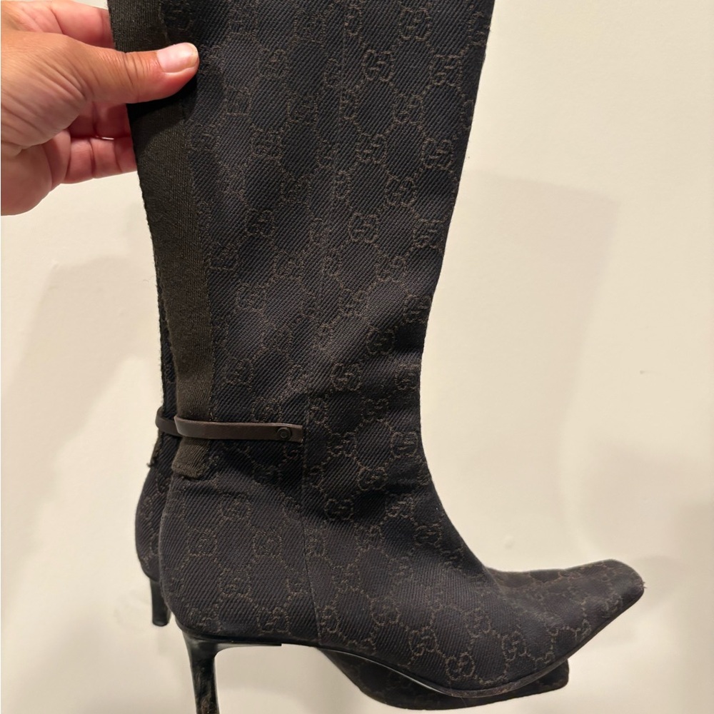 Gucci Dark Gray Women's Heeled Boots